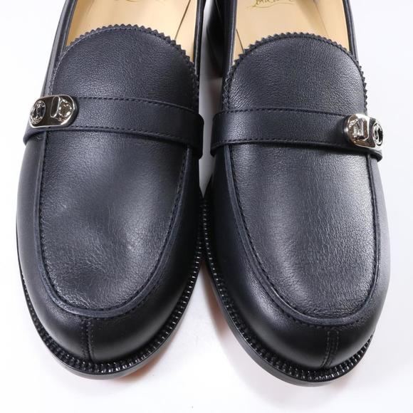black Lock Me Moc Leather classic turnlock loafers D571 - Picture 4 of 12